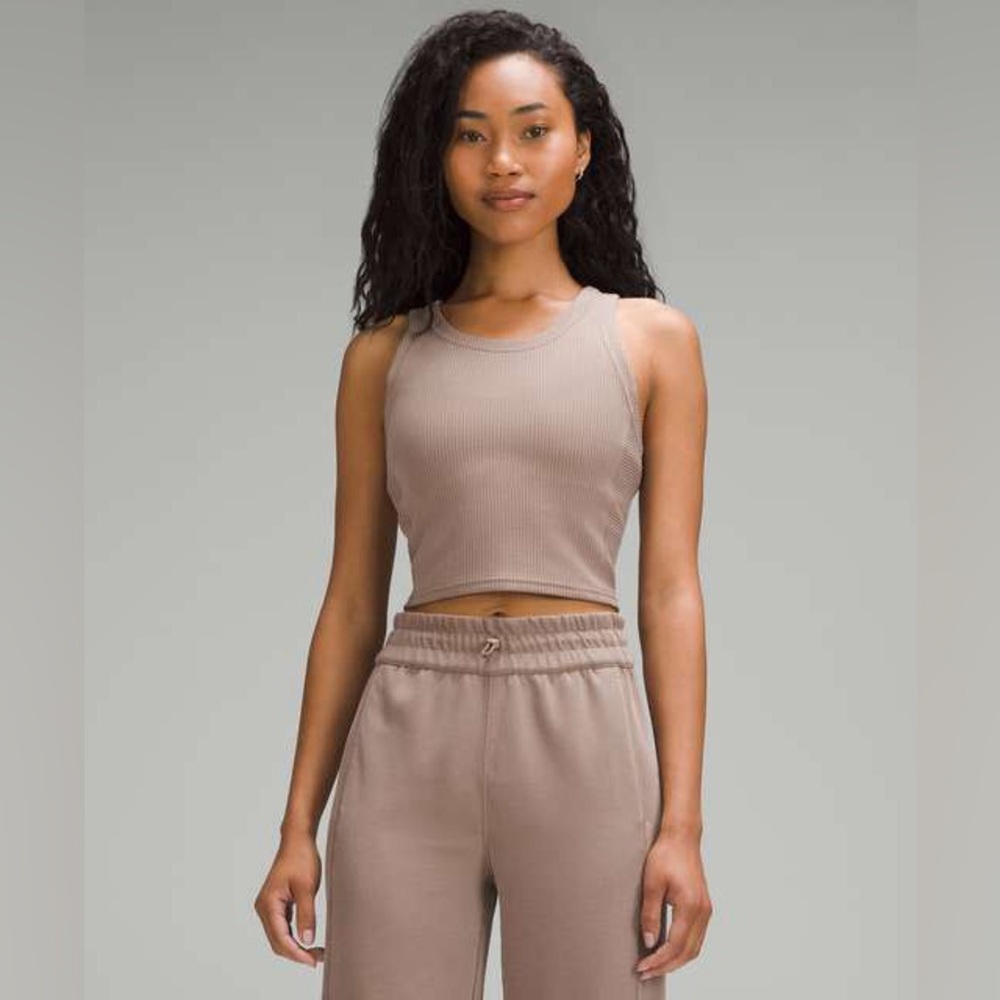 NWT lululemon Ribbed Softstreme Cropped Tank